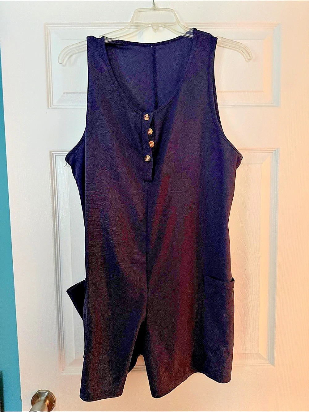 Black Sleeveless Romper